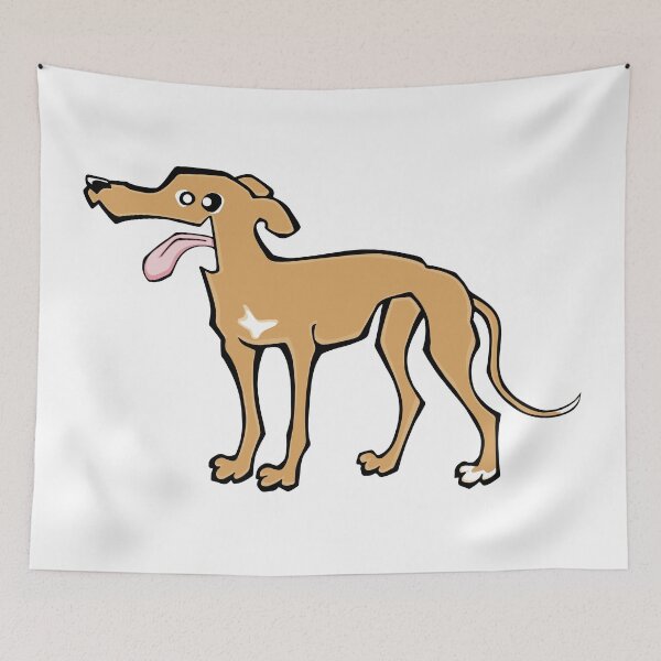 Item preview, Greyhound - Fawn (Full Body) WHITE BG designed and sold by TheChicken.