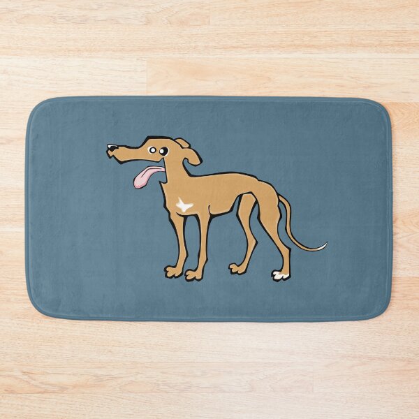 Item preview, Greyhound - Fawn (Full Body) BLUE BG designed and sold by TheChicken.