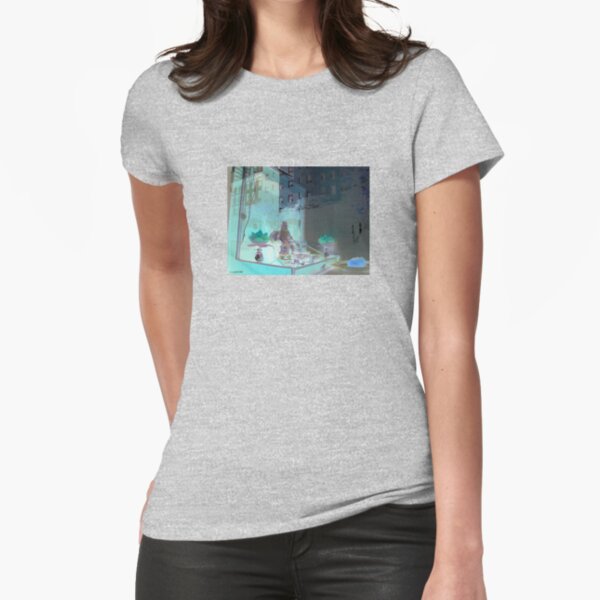 Laundromat Buddha Fitted T-Shirt