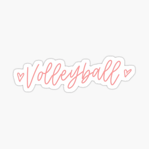 Item preview, Pink Calligraphy Volleyball designed and sold by emu-ejz.