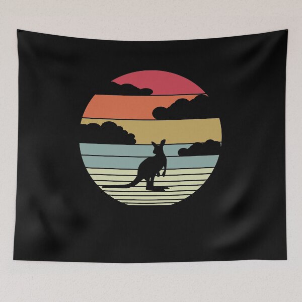 Item preview, Australia Kangaroo Retro Graphic T-Shirt designed and sold by bitcam18.
