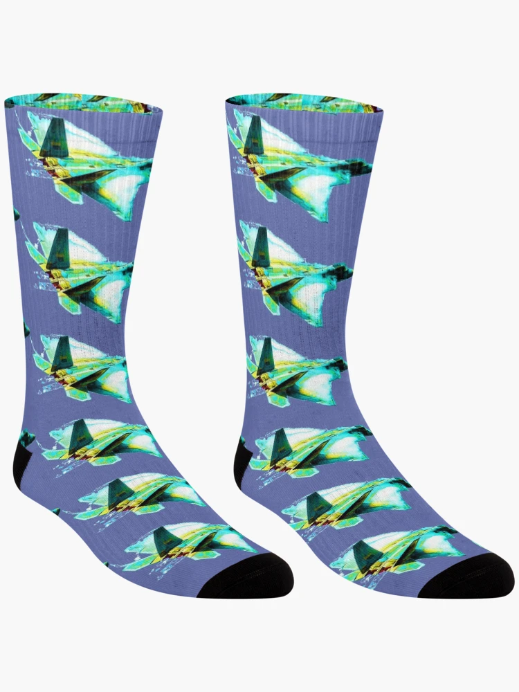 Thumbnail 3 of 5, Socks, F22 Raptor designed and sold by painterfrank.