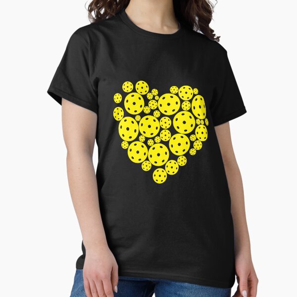 Item preview, Pickleball Yellow Heart Retro Player designed and sold by d247.