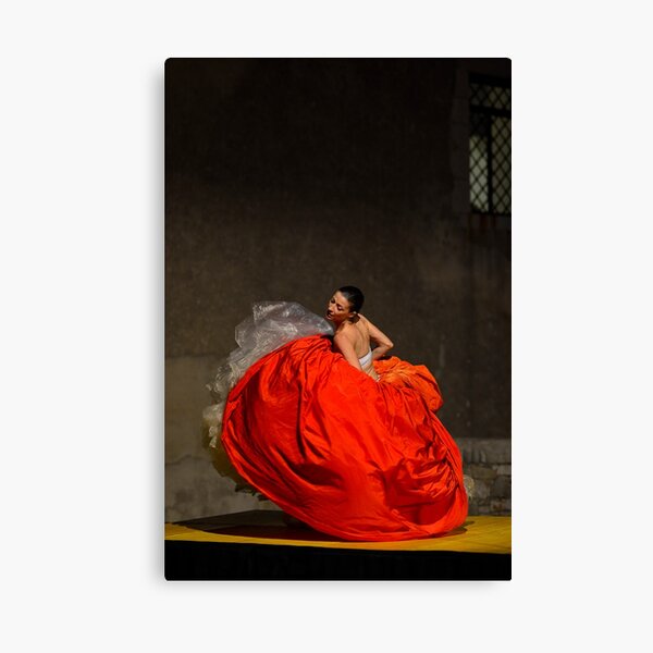 Dancer in red Canvas Print