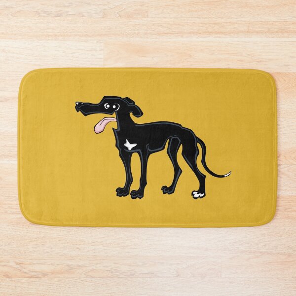 Item preview, Greyhound - Black (Full Body) YELLOW BG designed and sold by TheChicken.