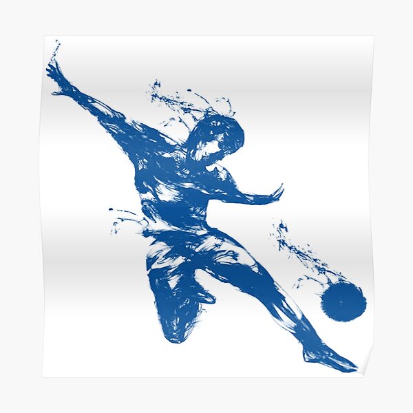 Football Kicker Posters Redbubble