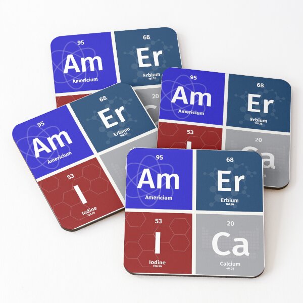 Item preview, The Periodic Table AmErICa designed and sold by orbital-edge.