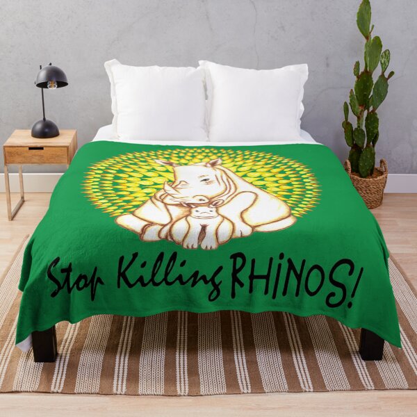 Item preview, Stop Killing Rhinos Sun Mandala designed and sold by Sunfreestar.