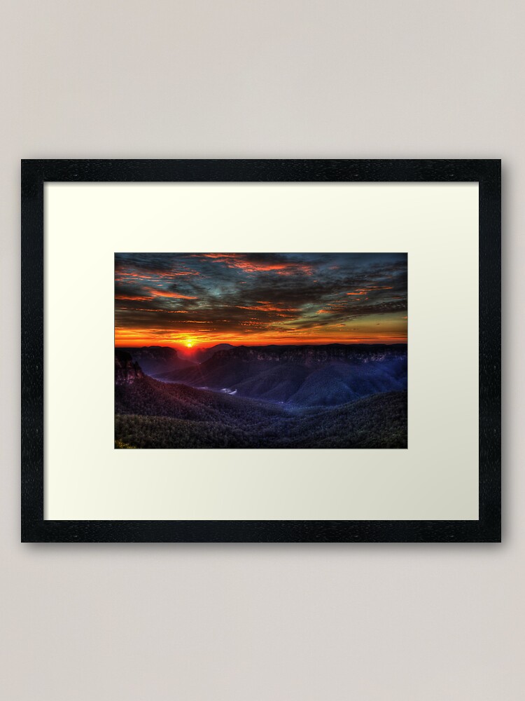 Alternate view of Govett's Leap Lookout Framed Art Print