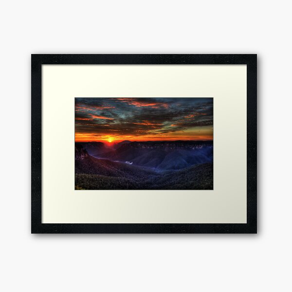 Govett's Leap Lookout Framed Art Print
