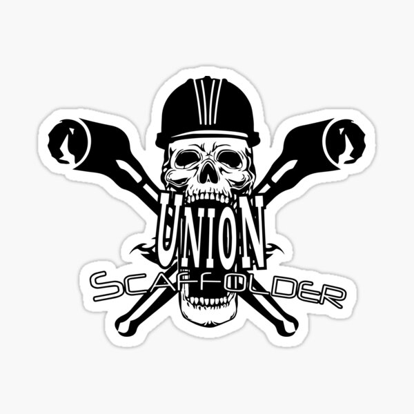 Item preview, UNION SCAFFOLDER SKULL designed and sold by ScaffoldMob.