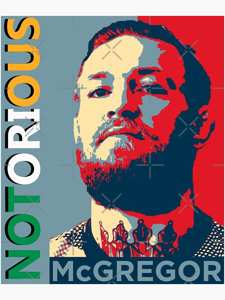 "The Notorious Conor McGregor Sticker" Sticker By ArtworkDesign | Redbubble