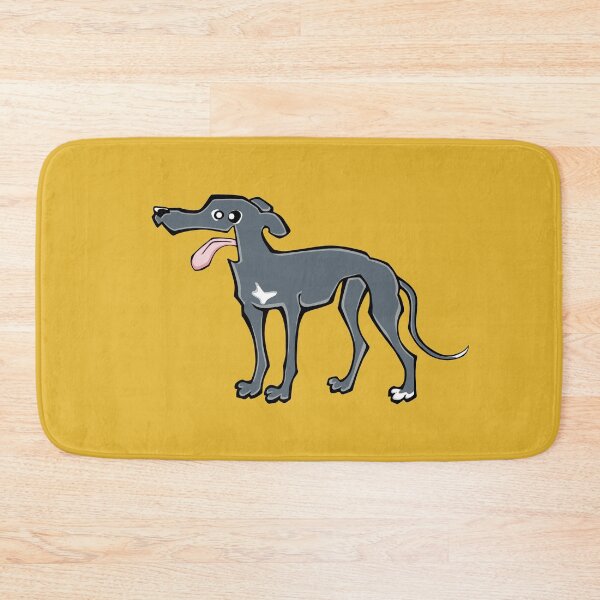 Item preview, Greyhound - Blue (Full Body) YELLOW BG designed and sold by TheChicken.