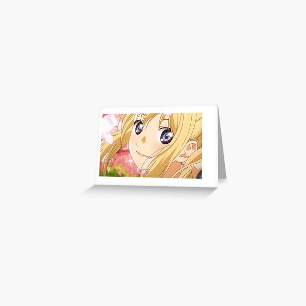 Shigatsu Wa Kimi No Uso - Kaori Greeting Card for Sale by foxxykitten