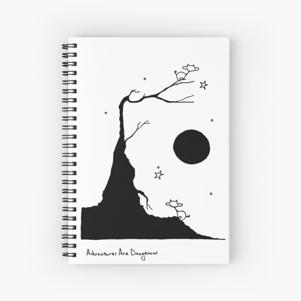 Space Cows on Tree with Stars Spiral Notebook