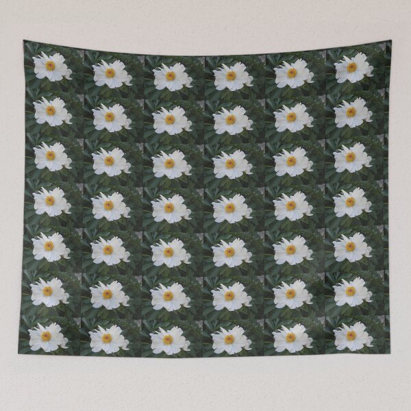 Item preview, White Shrub Peony and Bud designed and sold by Kathleen Brant.