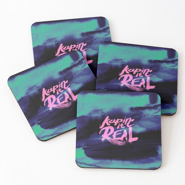 Item preview, Keepin' It Real - Blue & Pink designed and sold by rjartworks.