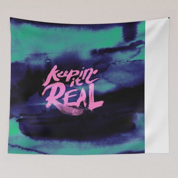 Item preview, Keepin' It Real - Blue & Pink designed and sold by rjartworks.