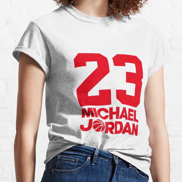 Vintage: White T Shirt Printed 23 Bully Dripping, Michael Jordan