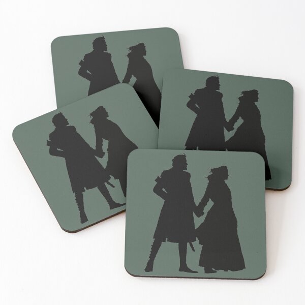 Item preview, Outlander - Jamie and Claire Fraser outline designed and sold by Turquoise Tortoise.