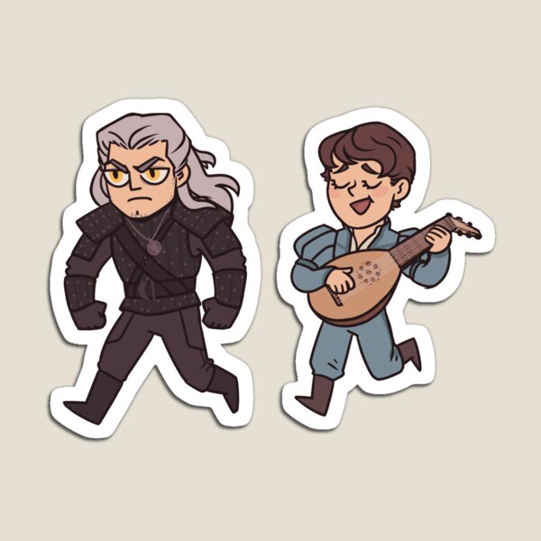 Geralt et Jaskier Magnet
