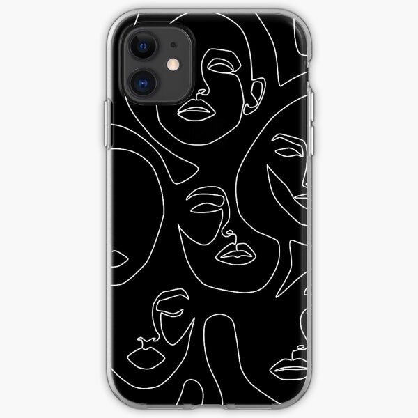 Gesichter im Dunkeln iPhone Flexible Hülle