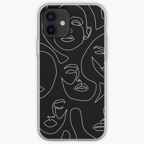 Faces in Dark iPhone Soft Case