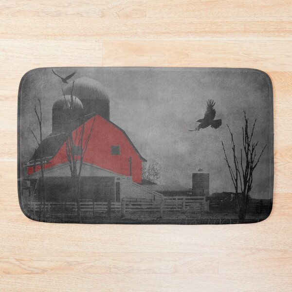 Item preview, Rustic Red Barn Black White Country Home Decor Farmhouse Art A659 designed and sold by byNicol.