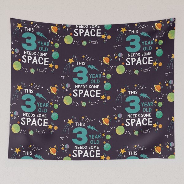 Item preview, Kids This 3 Year Old Needs Some Space Funny Planets Science Geek design designed and sold by doodabobs.