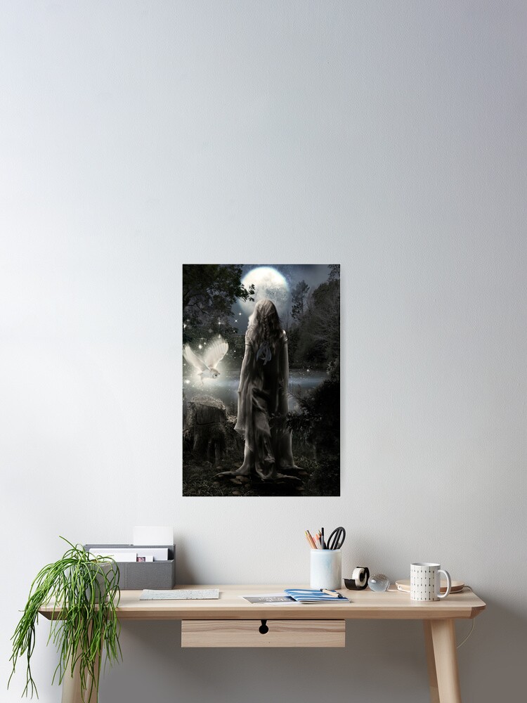 Thumbnail 2 of 3, Poster, In The Moonlight designed and sold by KarinClaesson.