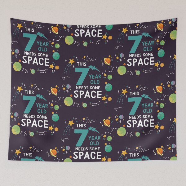Item preview, Kids This 7 Year Old Needs Some Space Funny Planets Science Geek design designed and sold by doodabobs.