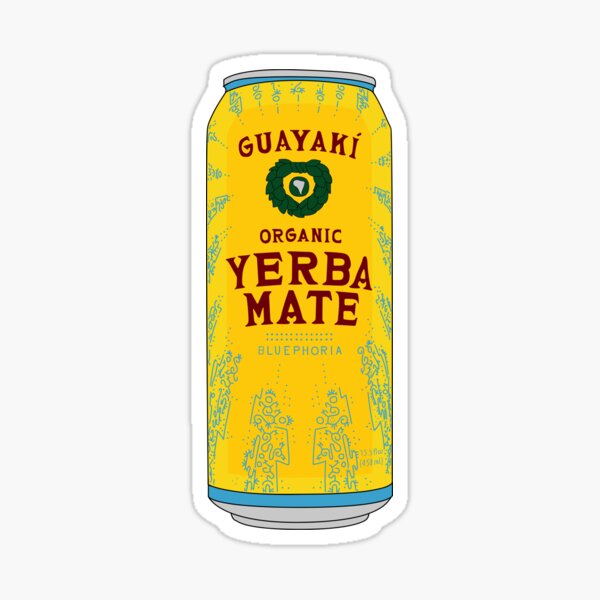Yerba Mate Organic Drink Can Sticker