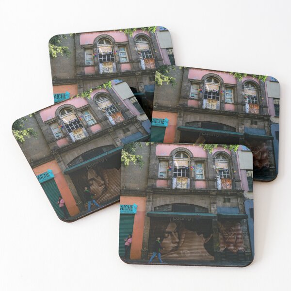 Item preview, Colorful Historic Mexico City Street Scene designed and sold by unofficialstig.