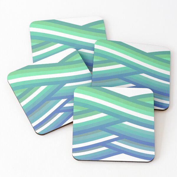 Item preview, Blue Ocean Geometric Pattern abstract designed and sold by Carolina Salazar.