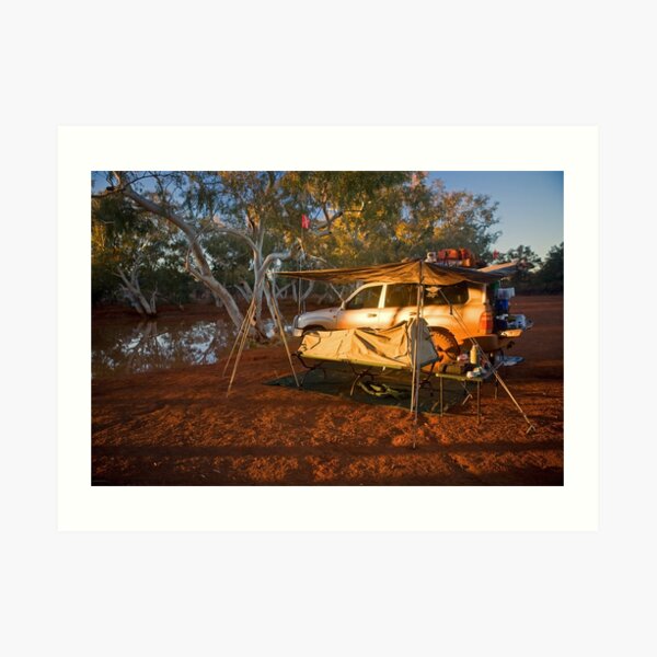 Camping at North Pool, Canning Stock Route, WA Art Print