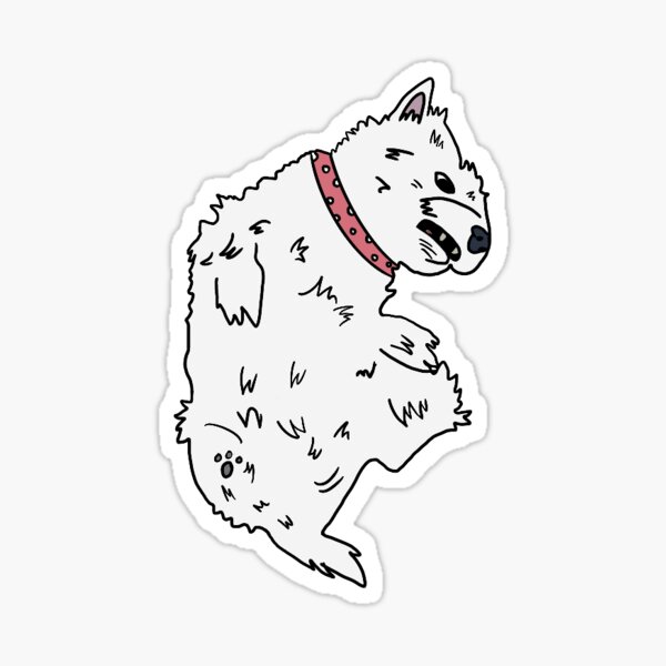 Crazy dog addicted to game 2 Sticker for Sale by Mayuree Phothong