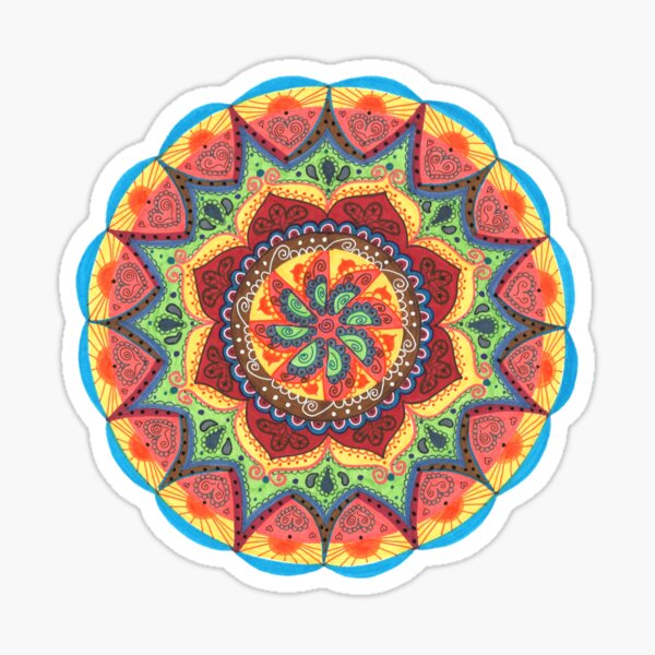 Citrus Mandala Sticker
