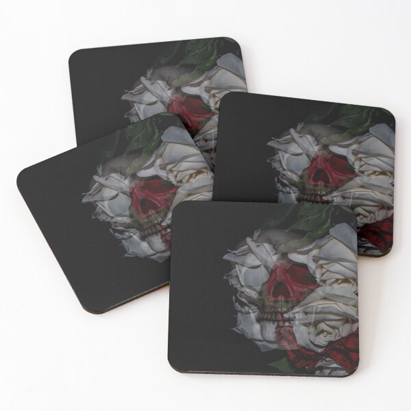 Item preview, rose flower skull designed and sold by Sam Mitchell.
