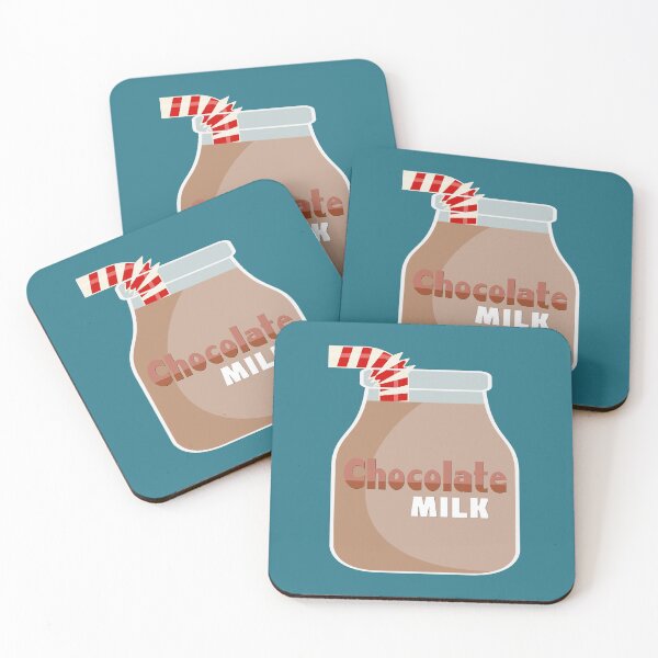 Item preview, Chocolate Milk Lovers Drinking Jar Red Stripe Straw Gift designed and sold by Maljonic.