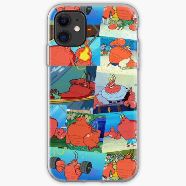 Larry the Lobster from Spongebob Collage iPhone Soft Case