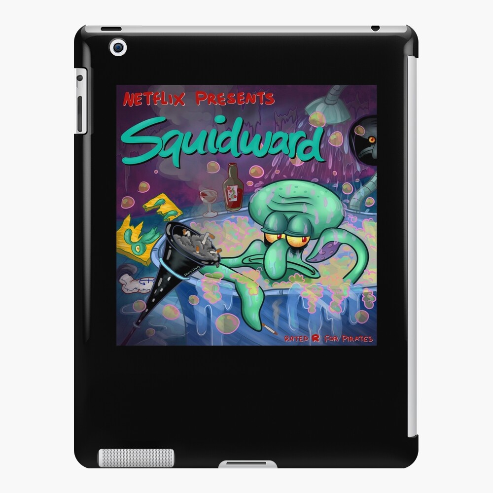 Squidward Ipad Case Skin By Snailishart Redbubble