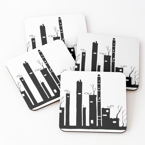 Item preview, Space Cows on Night City Buildings designed and sold by Adventures Are Dangerous.
