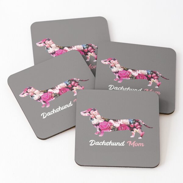 Item preview, Dachshund Mom Floral Silhouette designed and sold by SmartPooch.