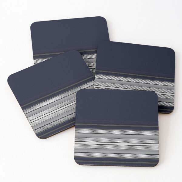 Item preview, Dark Navy Indigo Grey Stripes designed and sold by Sheila Wenzel Ganny.