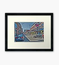 Yaletown Street (HDRI) Framed Print