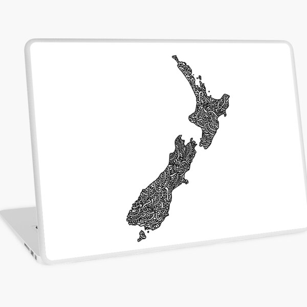 New Zealand Map Laptop Skin