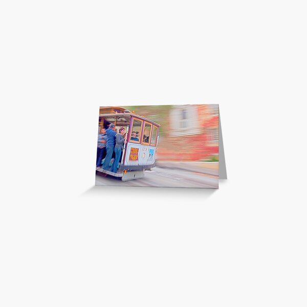 Cable Car, San Francisco Greeting Card