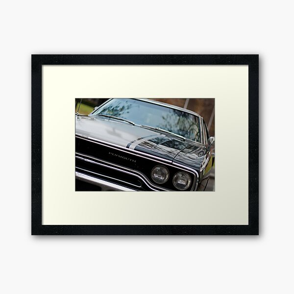 Muscle cars - Plymouth GTX Framed Art Print
