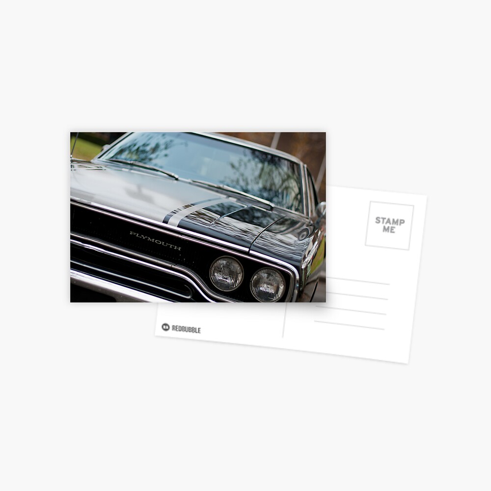 Muscle cars - Plymouth GTX Postcard
