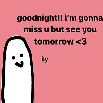 goodnight! Sticker for Sale by lovinqqsomeone Redbubble